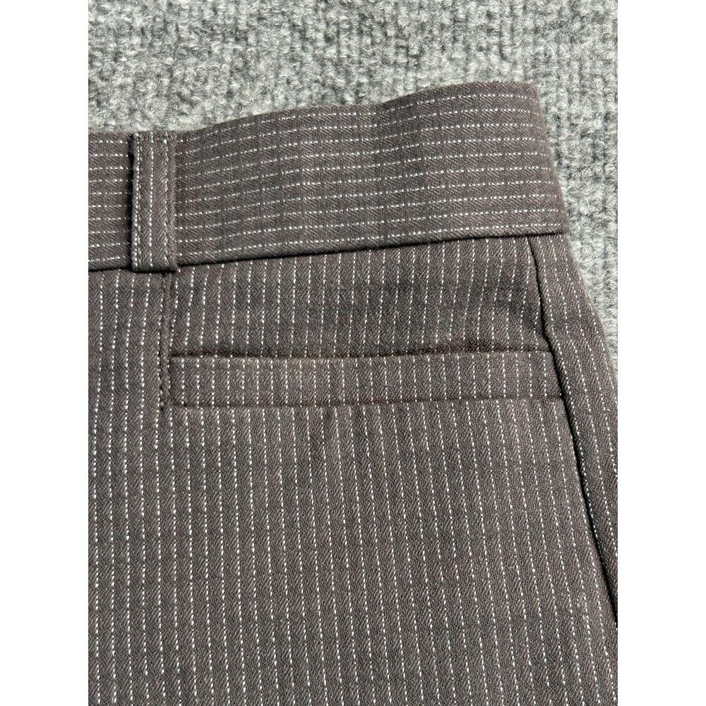 Banana Republic Sloan Petite 2 Gray Pinstripe Ankle Dress Pants Women's - Picture 6 of 10